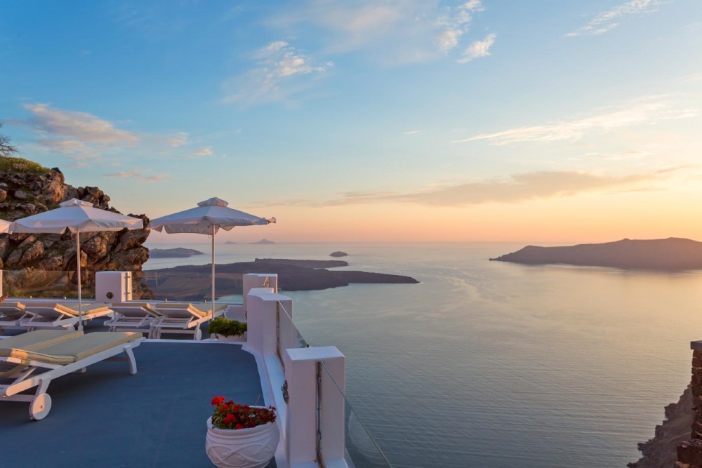 a world of luxury travel santorini