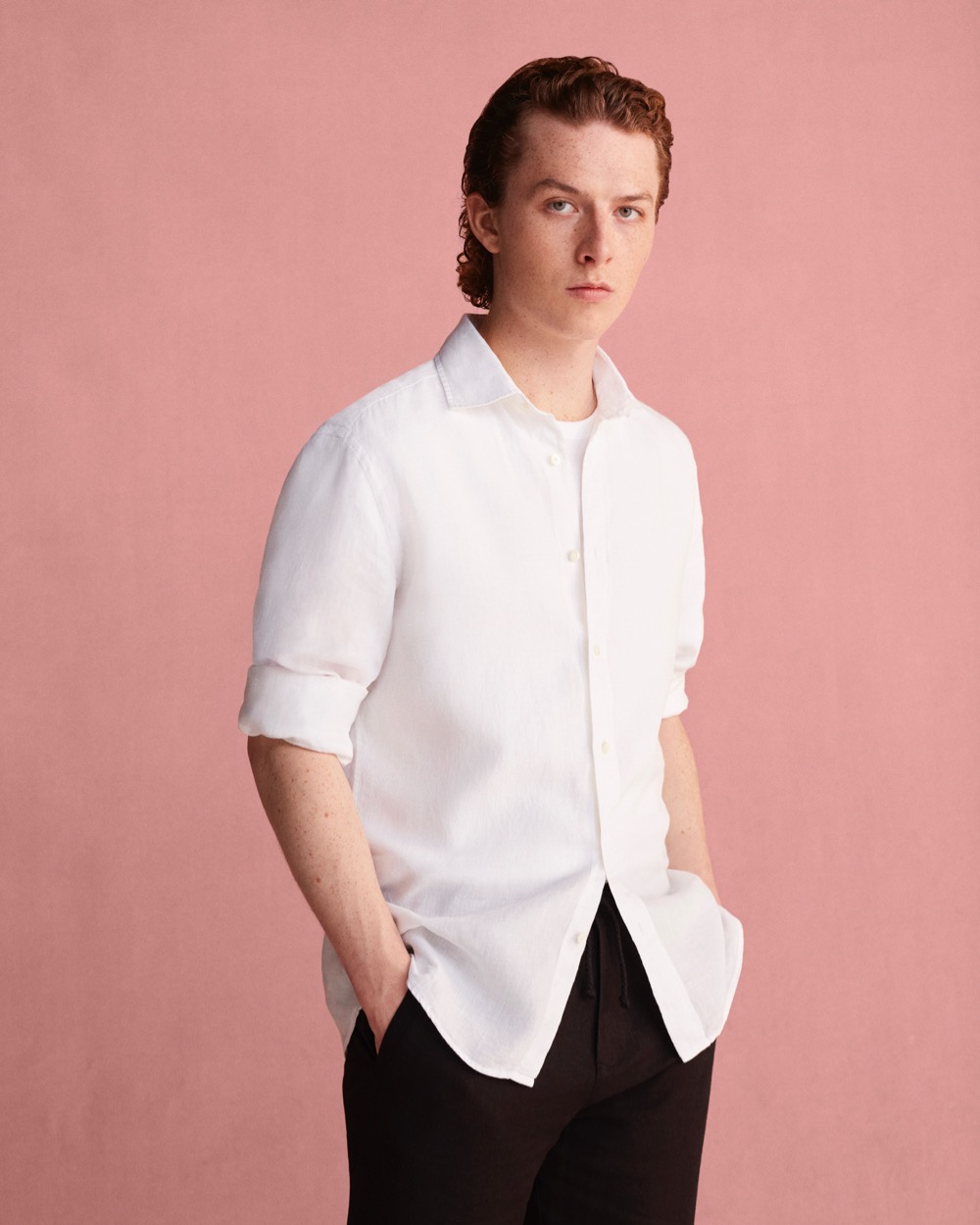 Thomas Pink Hercules Slim Fit Shirt, White