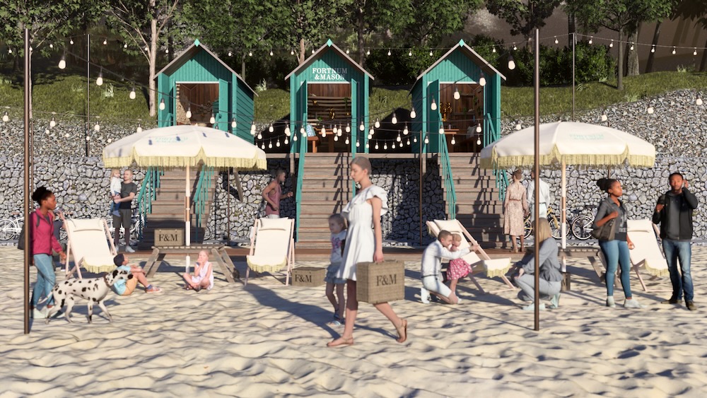 Fortnum & Mason’s Coastal Retreat Unveiling their ‘Eau de Nil’ Seashore Huts for a Luxurious Summer time Picnic Expertise in Cornwall